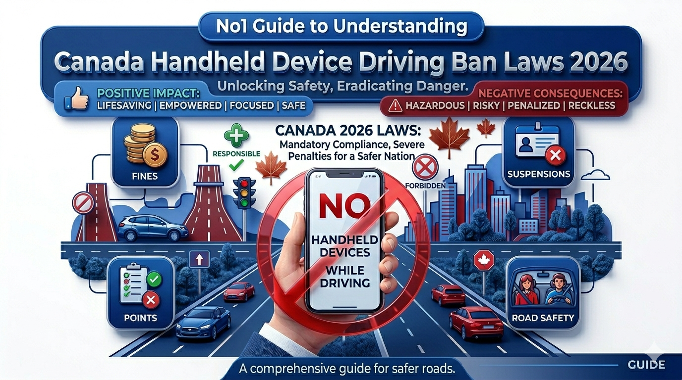 No1 Guide to Understanding the Canada Handheld Device Driving Ban Laws 2026
