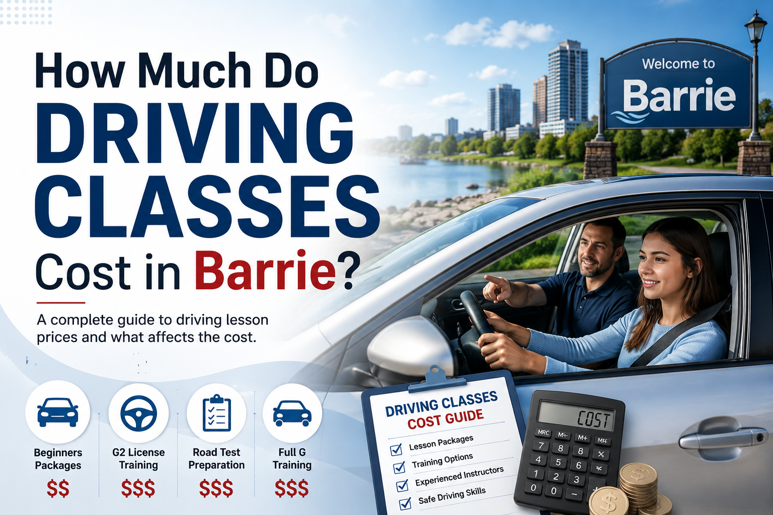 How Much Do Driving Classes Prices in Barrie? 2026 Price List