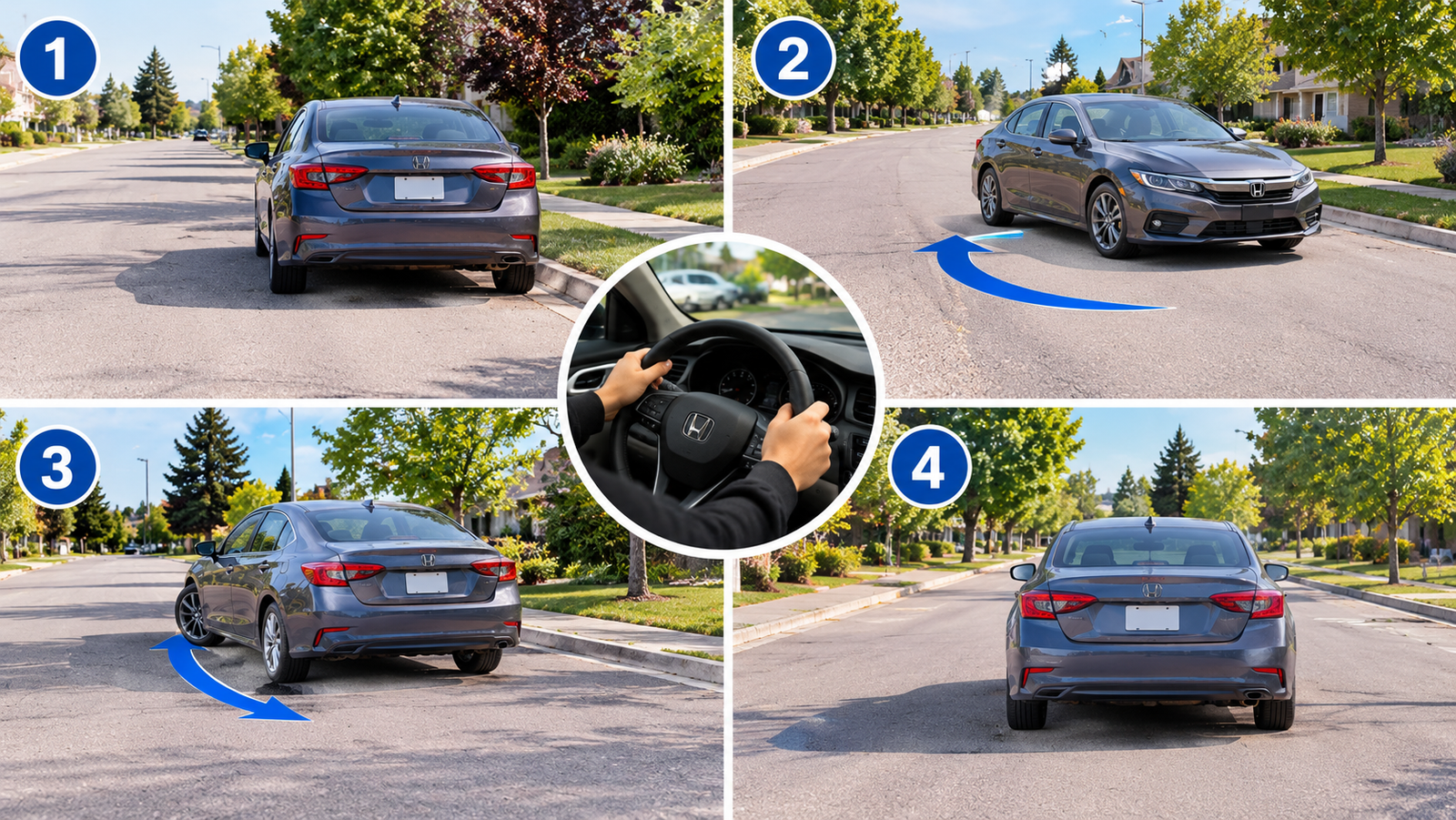 How to Do a Three-Point Turns on Your Road Test